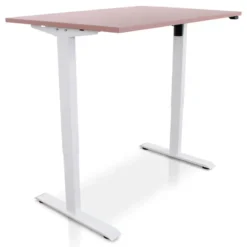 MRC EASY Zit-Sta Bureau – Elektrisch Verstelbaar – 120x80 cm – Blad Dusty Rose