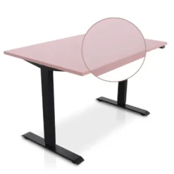 MRC EASY Zit-Sta Bureau – Elektrisch Verstelbaar – 120x80 cm – Blad Dusty Rose