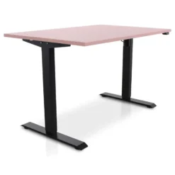 MRC EASY Zit-Sta Bureau – Elektrisch Verstelbaar – 140x80 cm – Blad Dusty Rose