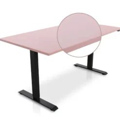 MRC EASY Zit-Sta Bureau – Elektrisch Verstelbaar – 160x80 cm – Blad Dusty Rose