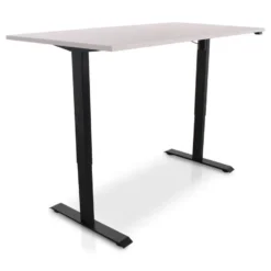 MRC EASY Zit-Sta Bureau – Elektrisch Verstelbaar – 160x80 cm – Blad Sand Grey