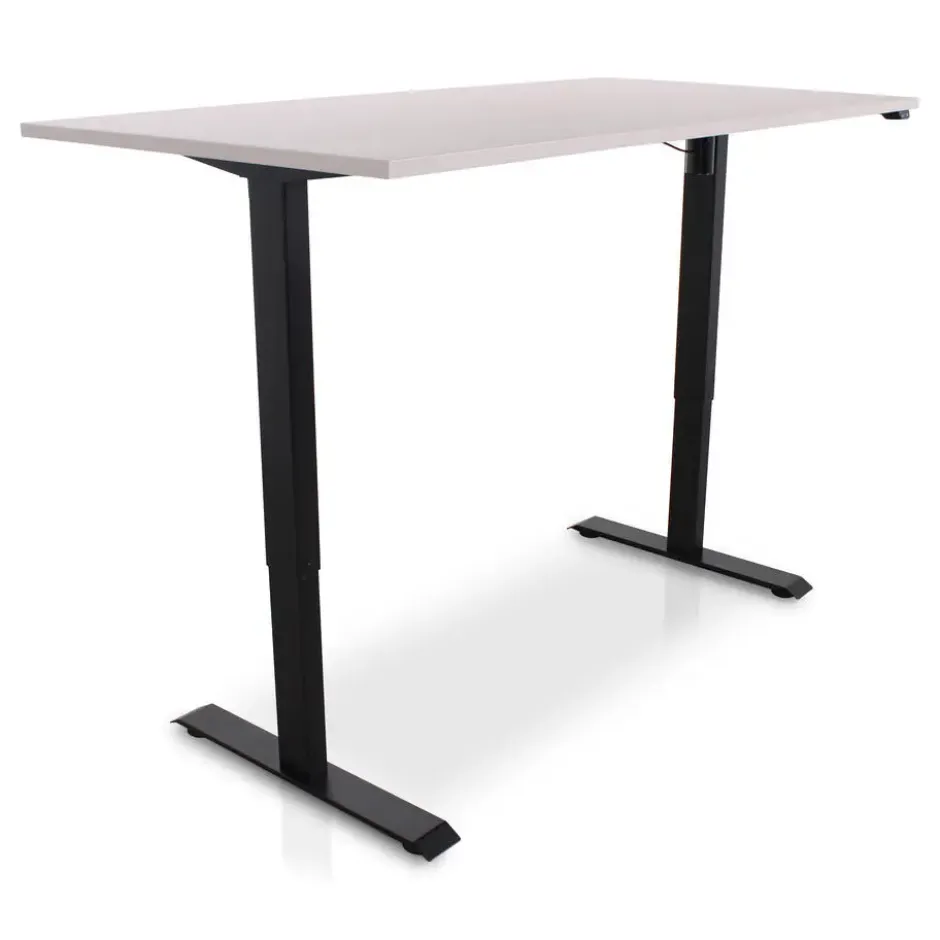 MRC EASY Zit-Sta Bureau – Elektrisch Verstelbaar – 160x80 cm – Blad Sand Grey