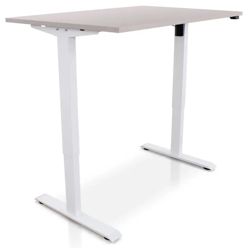 MRC EASY Zit-Sta Bureau – Elektrisch Verstelbaar – 140x80 cm – Blad Sand Grey