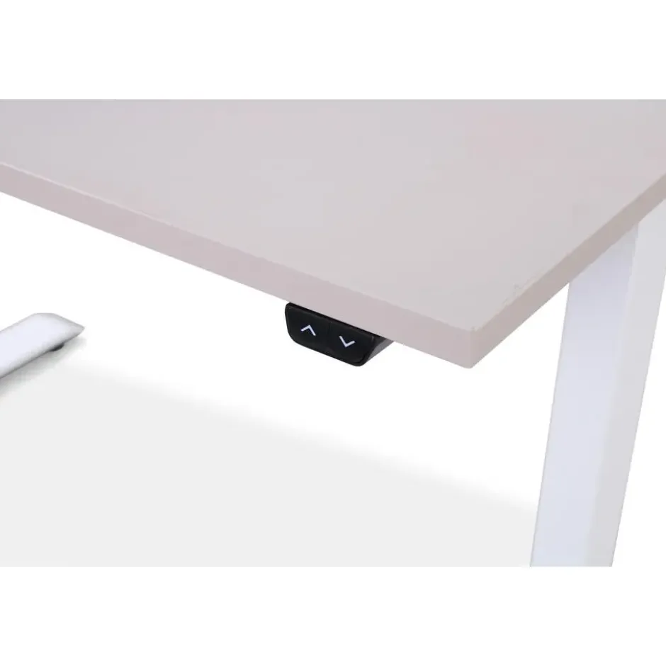 MRC EASY Zit-Sta Bureau – Elektrisch Verstelbaar – 140x80 cm – Blad Sand Grey
