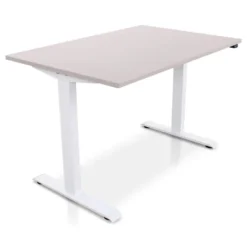 MRC EASY Zit-Sta Bureau – Elektrisch Verstelbaar – 140x80 cm – Blad Sand Grey