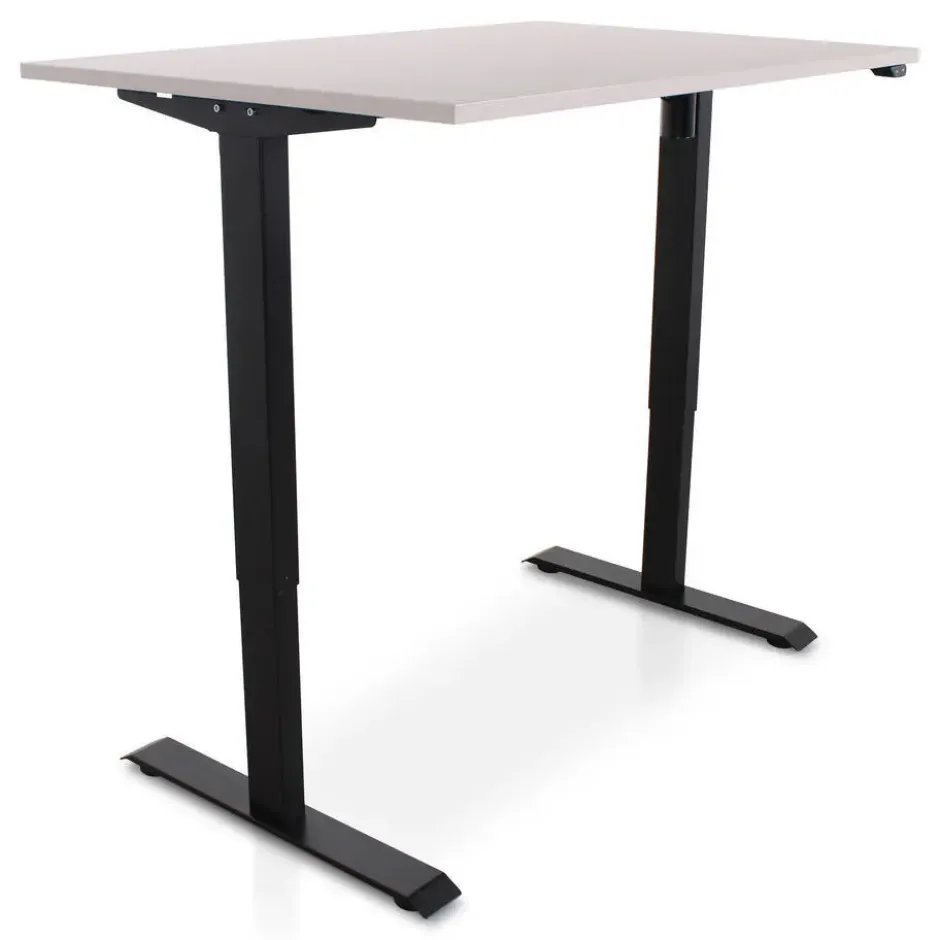 MRC EASY Zit-Sta Bureau – Elektrisch Verstelbaar – 140x80 cm – Blad Sand Grey