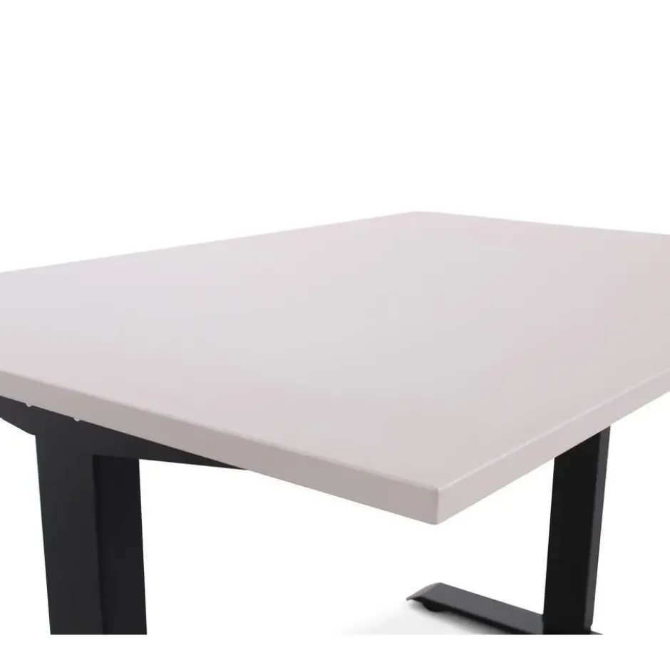 MRC EASY Zit-Sta Bureau – Elektrisch Verstelbaar – 140x80 cm – Blad Sand Grey