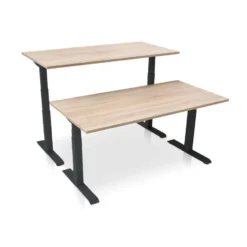 MRC PRO elektrisch ARBO zit-sta bureau - 160x80 cm - midden eiken