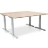 MRC PRO elektrisch ARBO zit-sta bureau - 160x80 cm - midden eiken