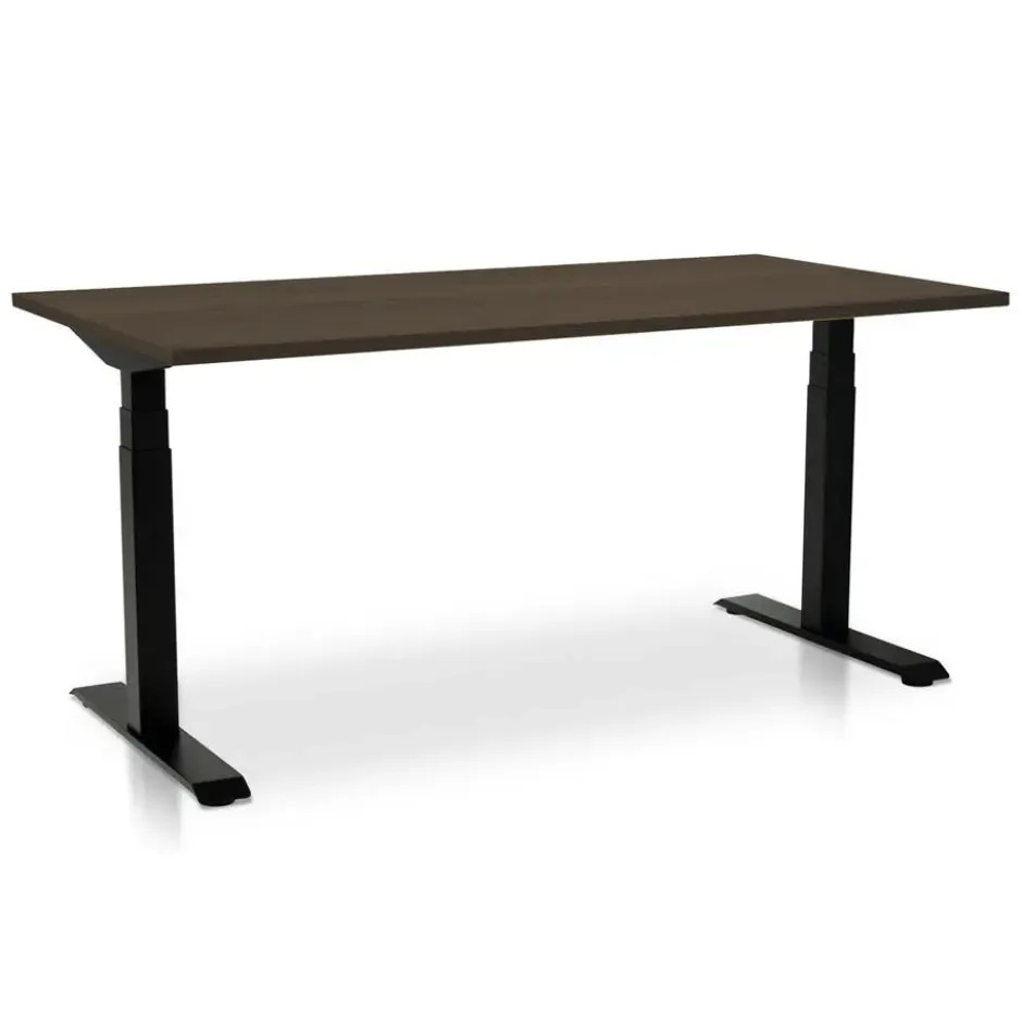 MRC PRO elektrisch ARBO zit-sta bureau - 180x80 cm - bruin eiken
