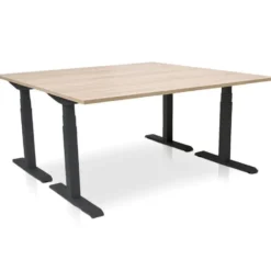MRC PRO elektrisch ARBO zit-sta bureau - 120x80 cm - midden eiken