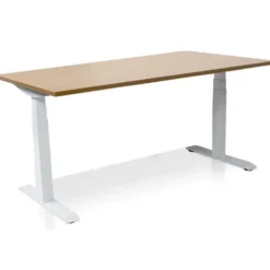 MRC PRO elektrisch ARBO zit-sta bureau - 140x80 cm - bruin eiken