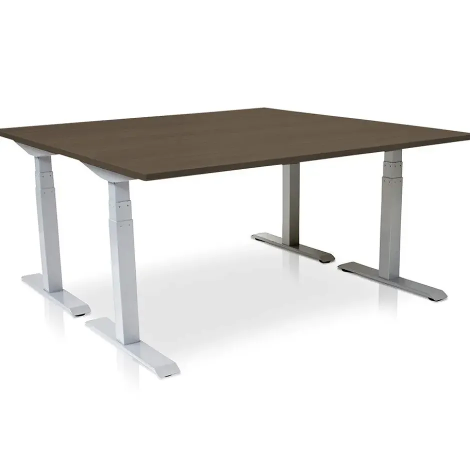 MRC PRO elektrisch ARBO zit-sta bureau - 140x80 cm - midden eiken