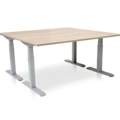 MRC PRO elektrisch ARBO zit-sta bureau - 120x80 cm - midden eiken