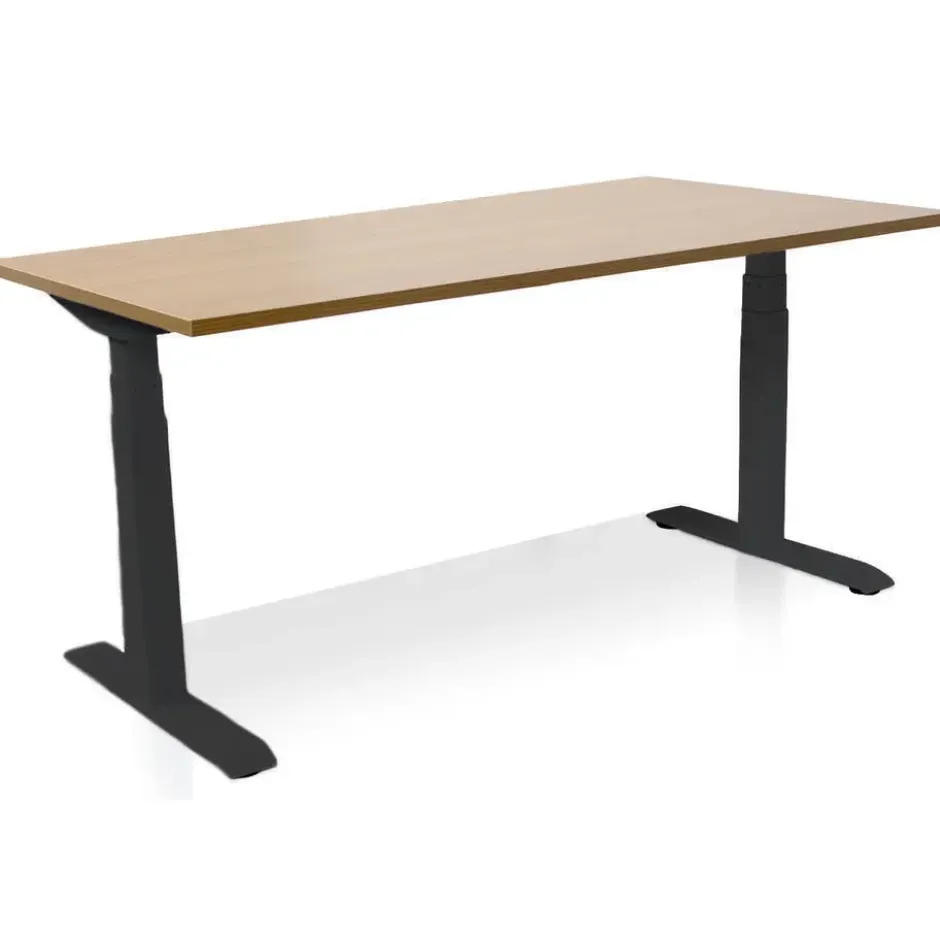 MRC PRO elektrisch ARBO zit-sta bureau - 120x80 cm robuust eiken