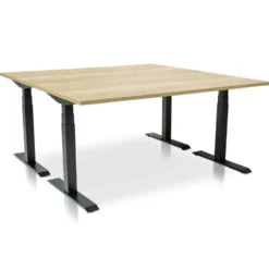 MRC PRO elektrisch ARBO zit-sta bureau - 120x80 cm robuust eiken