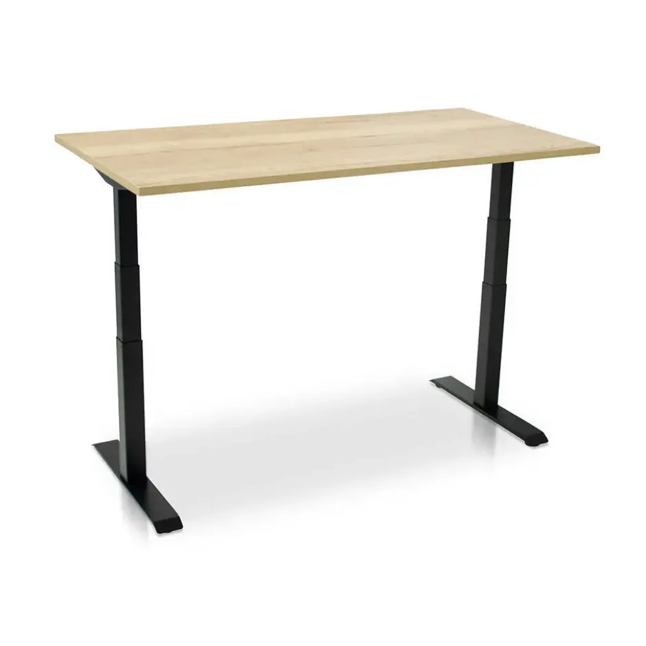MRC PRO elektrisch ARBO zit-sta bureau - 120x80 cm robuust eiken