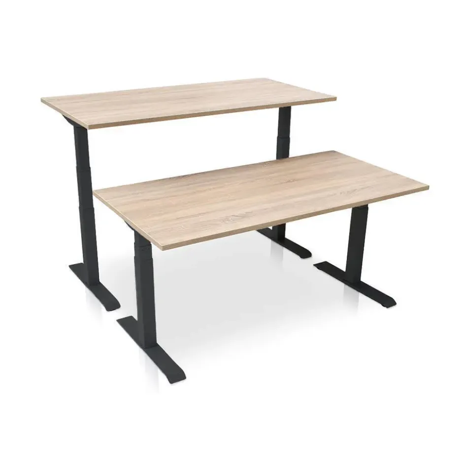 MRC PRO-L 2.0 elektrisch ARBO zit-sta bureau - 180x80 - midden eiken