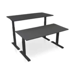 MRC PRO-L 2.0 elektrisch ARBO zit-sta bureau - 160x80 - zwart eiken