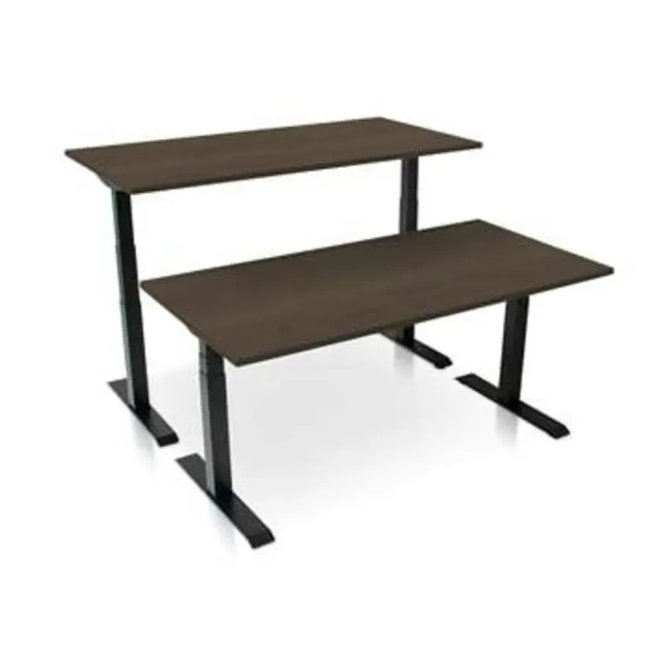 MRC PRO-L 2.0 elektrisch ARBO zit-sta bureau - 140x80 - bruin eiken