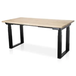 MRC PRO Solid zit-sta bureau massief boomstamblad 180x90 zwart NEN-EN527