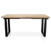 MRC PRO Solid zit-sta bureau massief eiken blad 140x80 zwart NEN-EN527