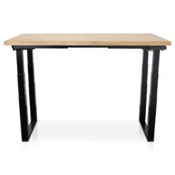 MRC PRO Solid zit-sta bureau massief eiken blad 180x90 zwart NEN-EN527