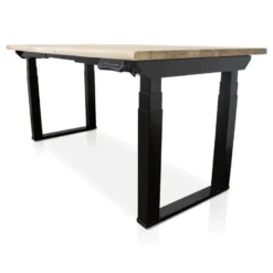 MRC PRO Solid zit-sta bureau massief boomstamblad 160x80 zwart NEN-EN527