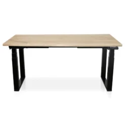 MRC PRO Solid zit-sta bureau massief boomstamblad 160x80 zwart NEN-EN527