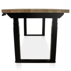 MRC PRO Solid zit-sta bureau massief eiken blad 120x80 zwart NEN-EN527