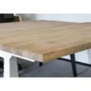 MRC Zit-sta bureau massief eiken blad 120x80 zwart frame NEN-EN 527
