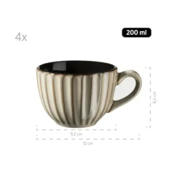 Mäser Ontbijtset CONFINO 12-delig - Beige - Steengoed