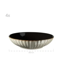 Mäser Serviesset CONFINO 20-delig - Beige - Steengoed