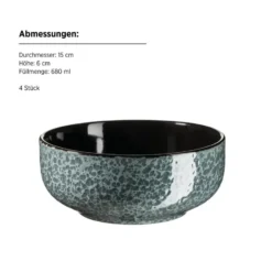 Mäser Serviesset FILIPPA 16-delig - Groen - Steengoed