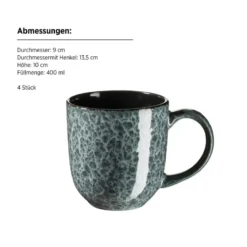 Mäser Serviesset FILIPPA 16-delig - Groen - Steengoed