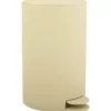 MSV badkamer/toilet pedaalemmer - beige - 3L - 16 x 25cm