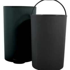 MSV kleine Pedaalemmer - zwart - 3L - 15 x 27 cm