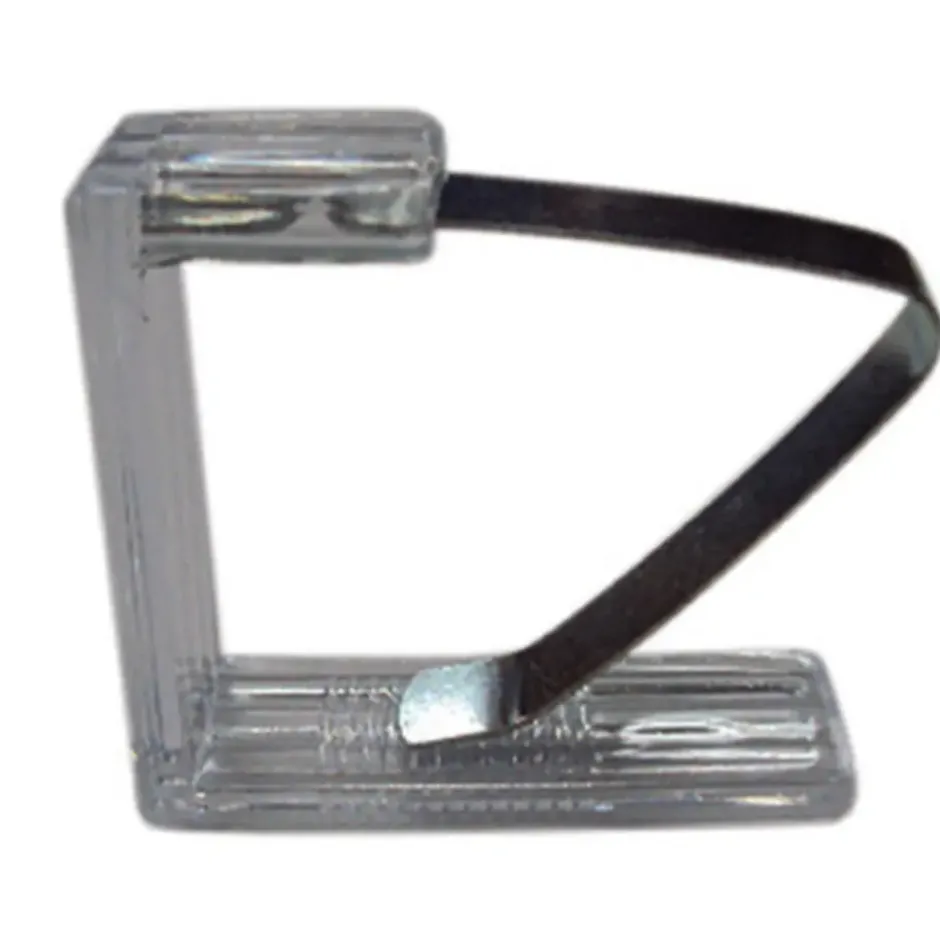 MSV Tafelkleed klemmen - 4x - transparant - kunststof - 4 x 6 cm