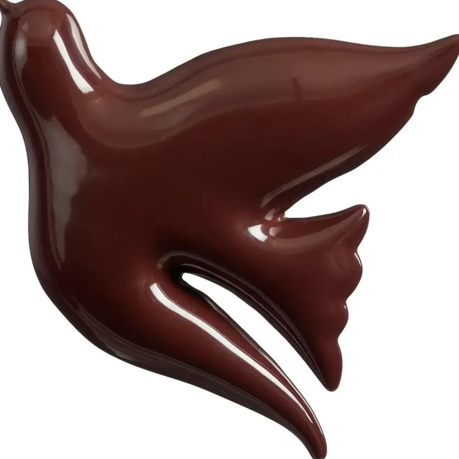 Muurdecoratie Vogel - bruin - 24x21x3 cm