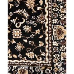 Nain Klassiek Oosters Vloerkleed Zwart Beige - 140x200 CM