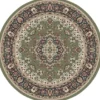 Nain Klassiek Rond Oosters Vloerkleed Groen - 200 CM Ø