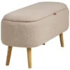 Nest of Nora Halbank met opbergruimte - Bouclé 95x37x45 cm - Beige