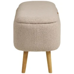 Nest of Nora Halbank met opbergruimte - Bouclé 95x37x45 cm - Beige