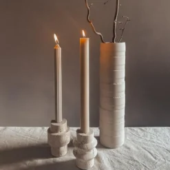 Nest of Nora Kandelaar - Stenen Travertin - Natural