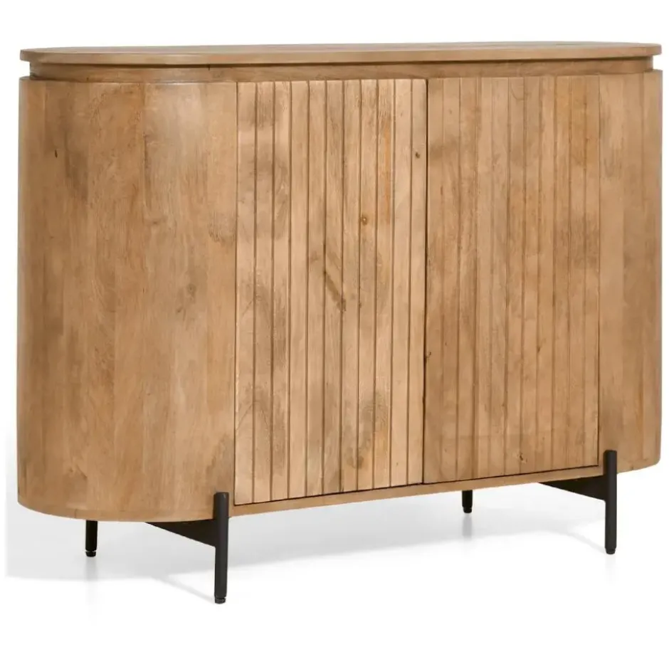 Nest of Nora Mangohouten dressoir Besa - 115x80x40 cm - Lichtbruin