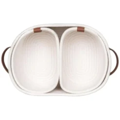 Nest of Nora Opbergmanden set van 3 - Katoen - Wit