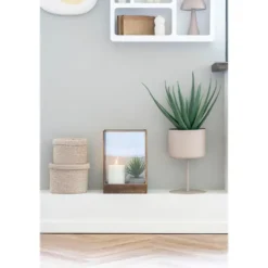 Nest of Nora Plantenstandaard op voet ø21,5x36 cm - Staal - Beige