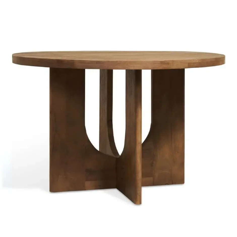 Nest of Nora Ronde eettafel Jona - mangohout Ø150 cm - Bruin