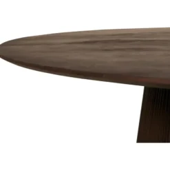 Nest of Nora Ronde mangohouten eettafel Nala - 120 cm - Donkerbruin