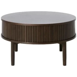 Nest of Nora Salontafel Nina - Ø85 cm - Met Opbergruimte - Espresso